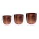 image 4 of Felix Hammered Planter (Set of 3) - Metal - Bronze