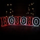 image 1 of 3m x 60cm LED Tinsel HO HO HO Christmas Sign Decoration with 504 Red and White LEDs