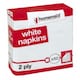 image 1 of Pack of 50 White Napkins 33x33cm 2 Ply