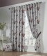 image 1 of Ascot Floral Red Eyelet Blockout Curtains - 168cm x 229cm | Red