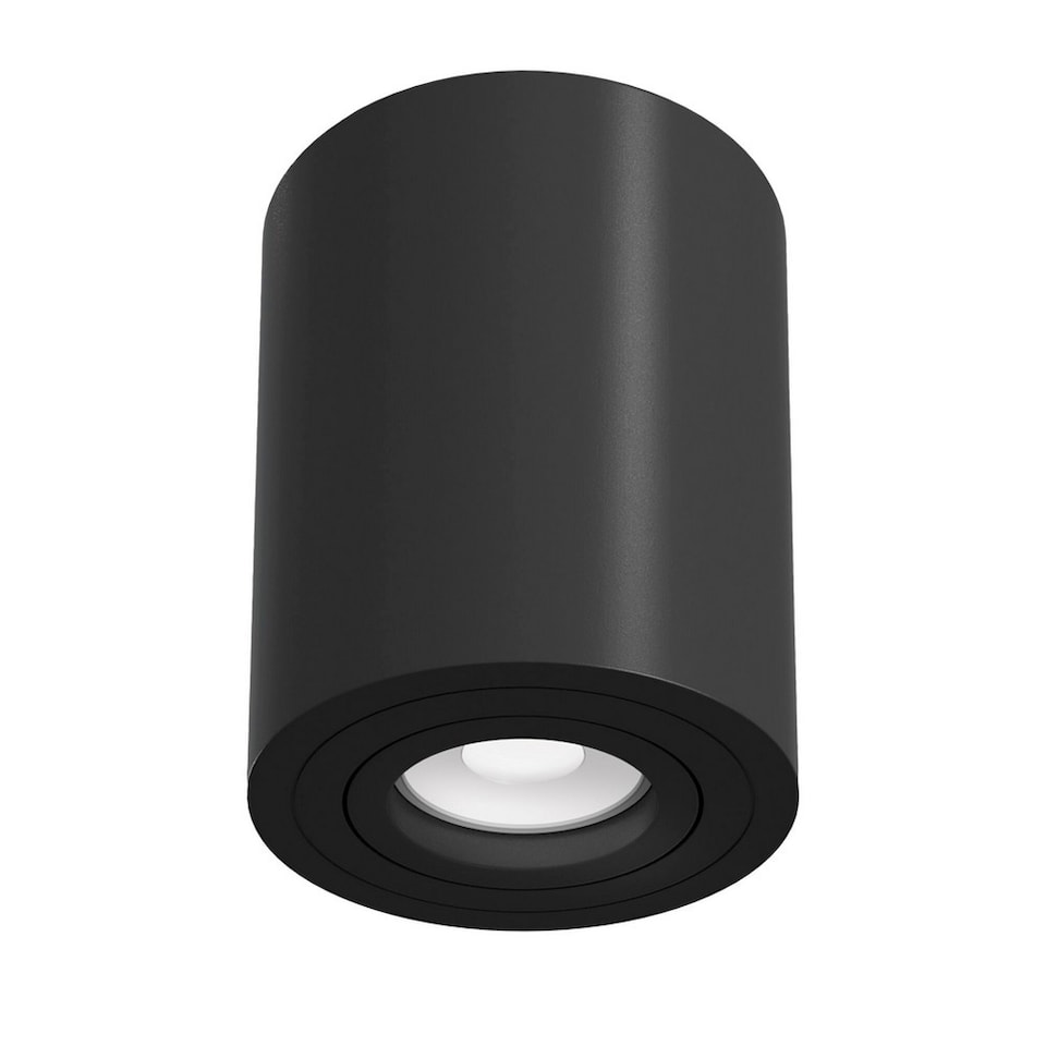 image 1 of Alfa Surface Mounted Ceiling Downlight Black, 1 Light, GU10
