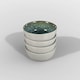 image 2 of Scandi Home Set of Four Stockholm 17cm Blue Artisan Glaze Ceramic Cereal Bowls Grey | Blue