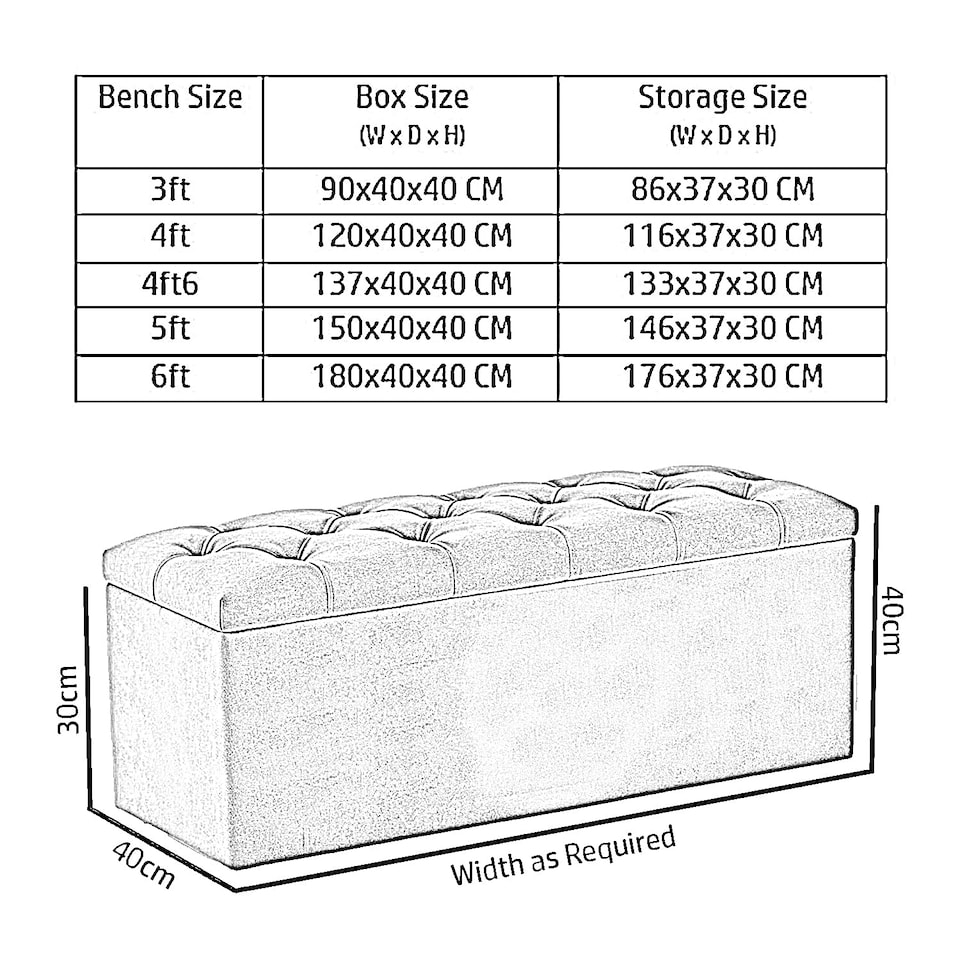 image 1 of 120cm Luna Chesterfield Ottoman Storage Box - White Plush Velvet Upholstered Blanket Box
