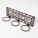 image 1 of Homescapes Brown Cast Iron Parisian Style Flowerpot Holder