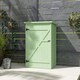 image 9 of Outsunny Wooden Garden Shed, Outdoor Storage Small Shed with 2 Shelves, Sloped Roof and Bolt Latch, Compact Utility Tool Cabinet Organiser for Yard Patio Garage, 75 x 56 x 115 cm, Green | Green | 1