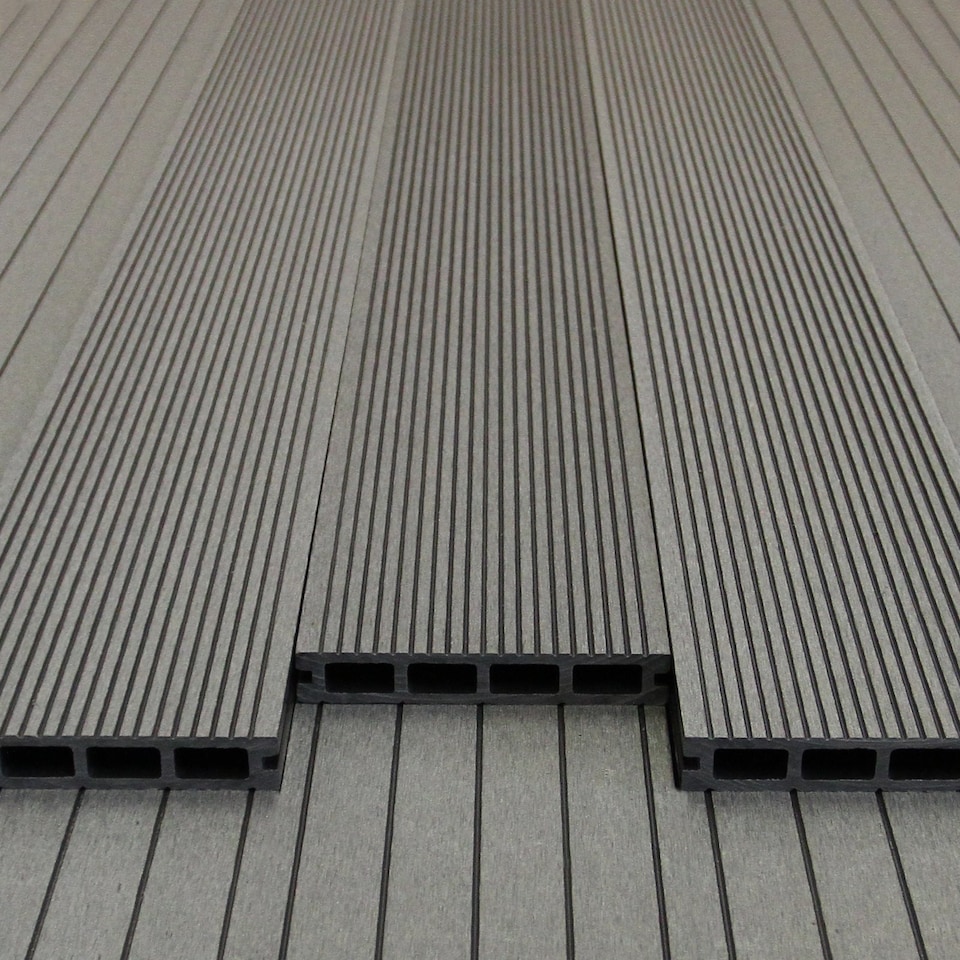 image 1 of Composite Decking Boards x 7 – Castle Grey