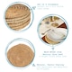 image 2 of Argon Tableware 30cm Round Placemats - Set of 6 - Woven Palm Leaf Serving Dish Trays Cake Boards Table Protector Mats | Brown | Brown | One Size | 6