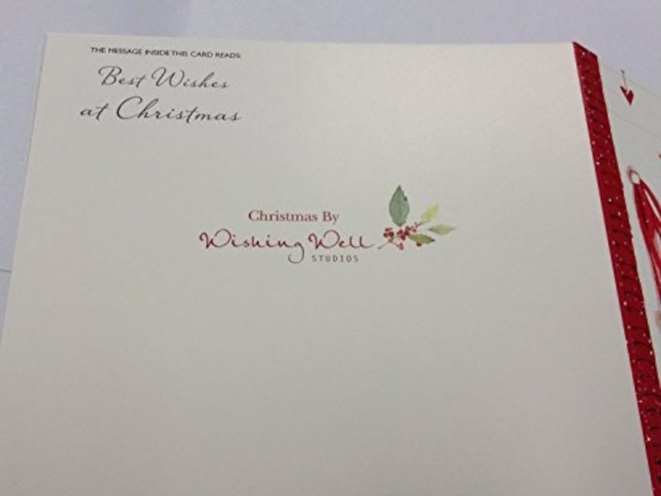image 1 of Pack of 6 'Traditional Xmas Holly Wreath & Christmas Tree' Design Christmas Greeting Cards