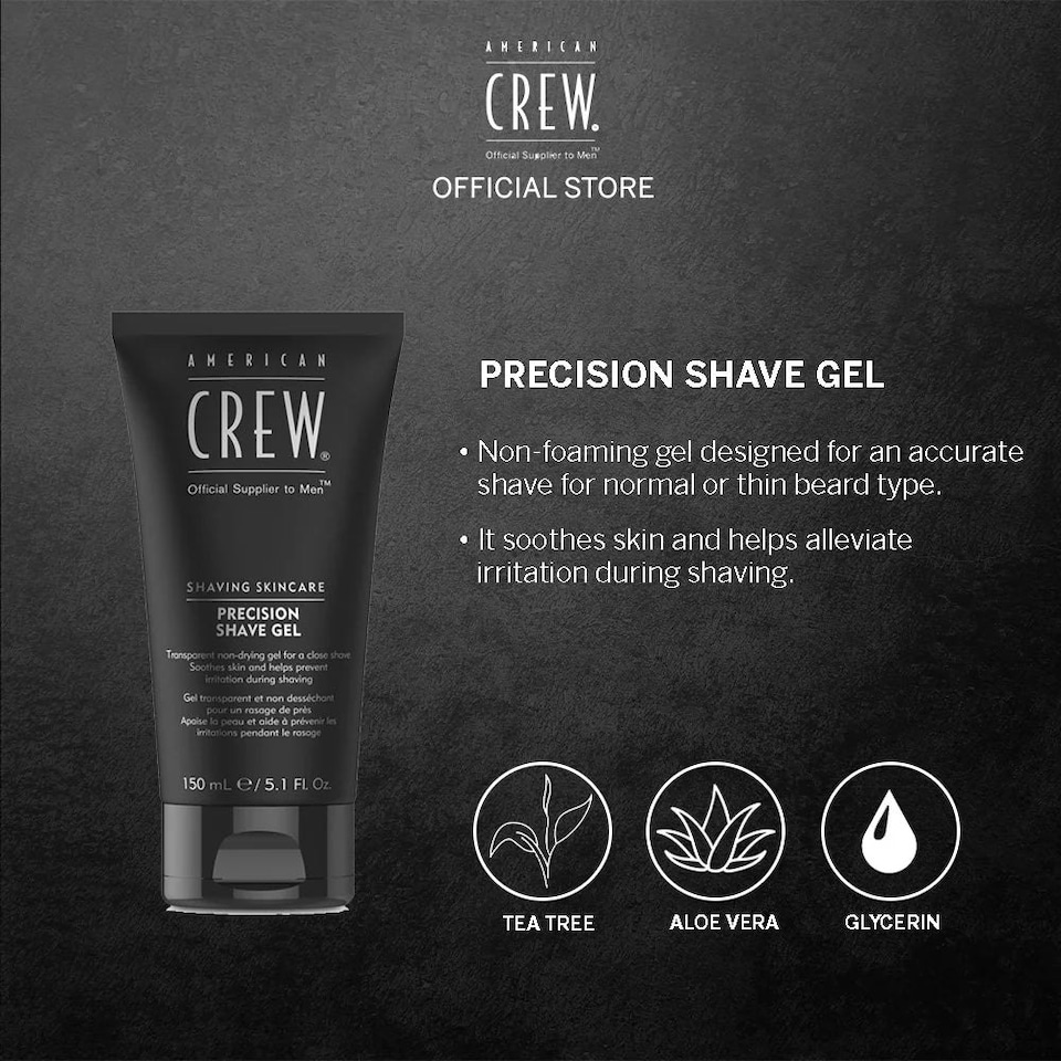 image 1 of American Crew Shaving Skincare Precision Shave Gel 150ml