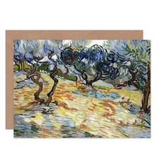 Vincent Van Gogh Painting Olive Trees Art Card