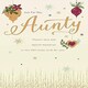 image 1 of Aunty Gold Christmas Card