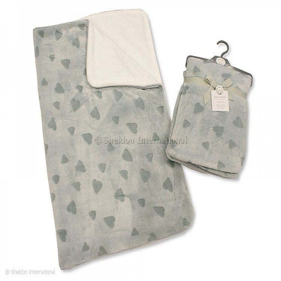 image 1 of Sheldon Baby Wrap Star Embossed Cream