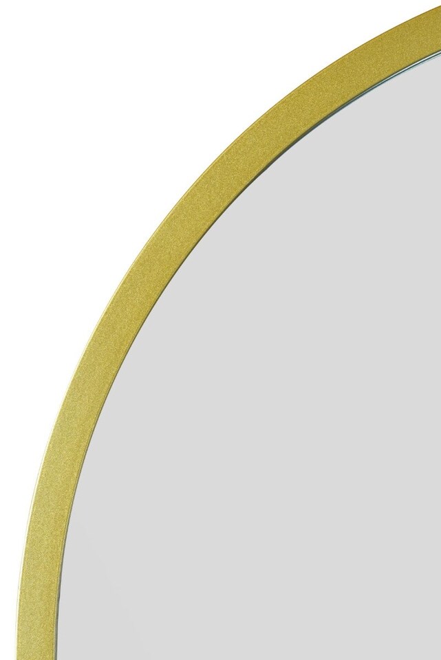 image 1 of The Arcus - Gold Metal Framed Arched Wall Mirror 47" X 23.5" (120CM X 60CM) | Gold