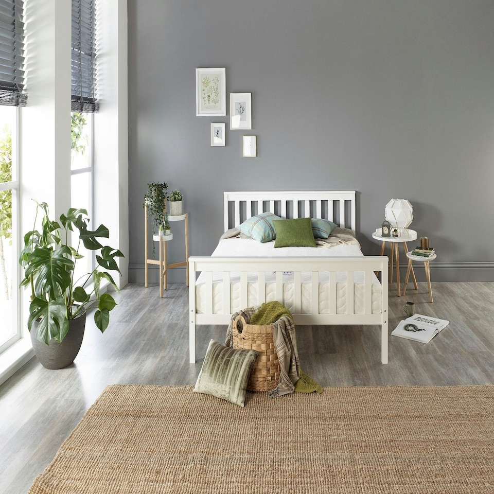 image 1 of Atlantic Bed Frame in White, size Super King