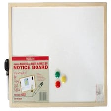 Magnetic Whiteboard Dry Wipe Board | Write-On Wipe-Off Memo Board with Magnets, Marker & Fixing Hooks | Home, Office & Classroom Planner Board