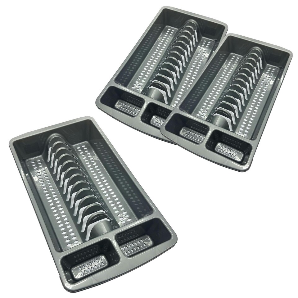 image 1 of 1 x Stylish Silver High Grade Dish Drainer Rack Ideal For Drying Plates Silver