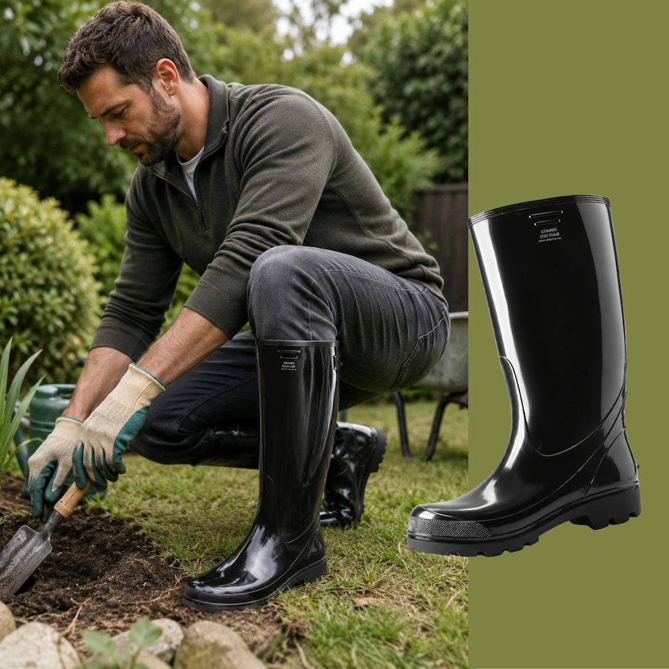 image 1 of Grander Men's PVC Work Wellies Black EU41