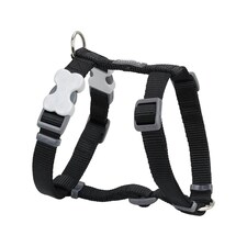Dog H-Harness Classic Black Black | XS
