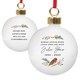 image 3 of Personalised Robin Bauble
