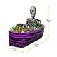 image 4 of Day of the Dead Inflatable Skeleton Coffin Drinks Cooler – 43"x31" Purple Party Decor