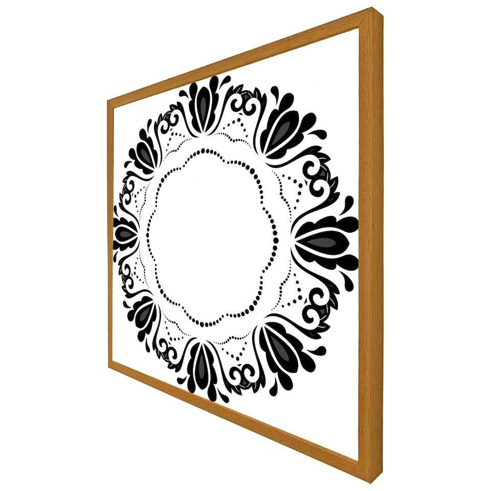image 1 of Decorative floral element (Picture Frame) Brown | XL