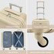 image 2 of 55x35x25cm Air France & KLM Maximum Size Cabin Carry On - Lightweight 4 Wheel ABS Hard Case Cabin Carry On Hand Luggage 35+ Airline Approved Cream | Champagne | Cabin Bag