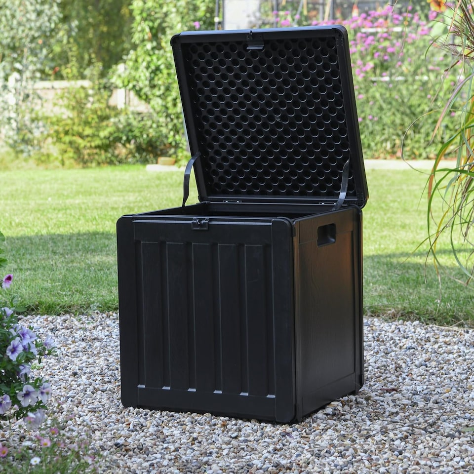 image 1 of Garden Gear Storage Box 75 Litre Capacity Cushion Deck Box Waterproof