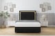 image 2 of Sloomy Sofia Gold Black Plush Divan Bed Base 2 Drawers Left Side With 54 Inch Floor Standing Headboard & 12 Inch Matching Footboard | Black | Black | Small Single | 1