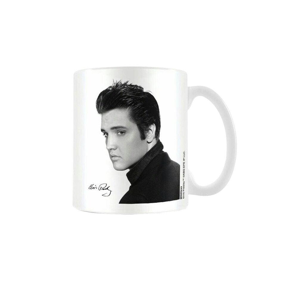 image 1 of Elvis Portrait Mug - White/Black - One Size