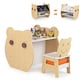 image 1 of COSTWAY Kids’ Art Table & Chair 3-in-1 Toddler Activity Table w/ Storage