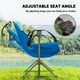 image 3 of Outsunny Hammock Camping Chair Set of 2, Adjustable Back Camp Chair Blue