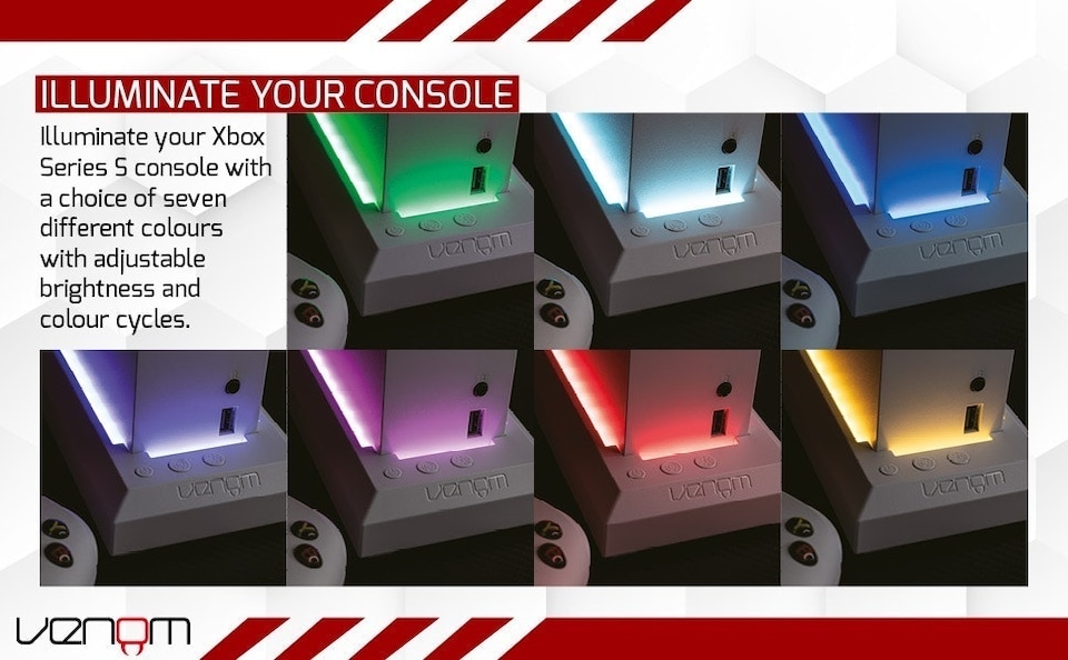 image 1 of Venom Xbox Series S LED Console Stand
