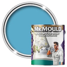 MR MOULD - Anti-Mould Paint - Premium Colour & Protection for Interior Walls & Ceilings - Pale Blue - 5L