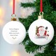 image 3 of Personalised Santa Claus Bauble