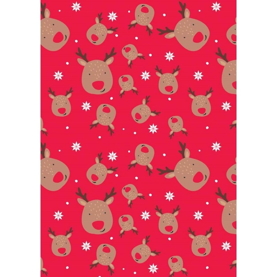image 1 of Pack of 4 4m Cute Christmas Design Kids Gift Wrap Rolls