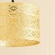 image 1 of ValueLights Casablanca Gold Easy Fit Metal Drum Lamp Shade