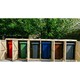 image 1 of Chatburn Sextet Wheelie Bin Store - Timber - L80.4 x W423.2 x H120 cm - Fits 6 x 180L or 6 x 240L Wheelie Bins Brown