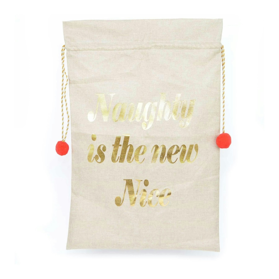 image 1 of Santa Sack Naughty Is The New Nice Christmas Bag 72x50cm