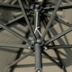 image 9 of Outsunny 2.7m Patio Garden Umbrella Outdoor Parasol Outdoor Market Table Umbrella with Tilt Crank and 24 LEDs Lights Grey