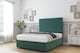 image 2 of Sloomy Manhattan Emerald Plush Divan Bed With Mattress 4 Drawers With 54" Floor Standing Headboard 4' Small Double | Green | Emerald | Small Double | 1