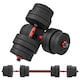 image 1 of HOMCOM 30kg Adjustable 2 IN 1 Barbell Dumbbells Weight Set for Body Fitness 