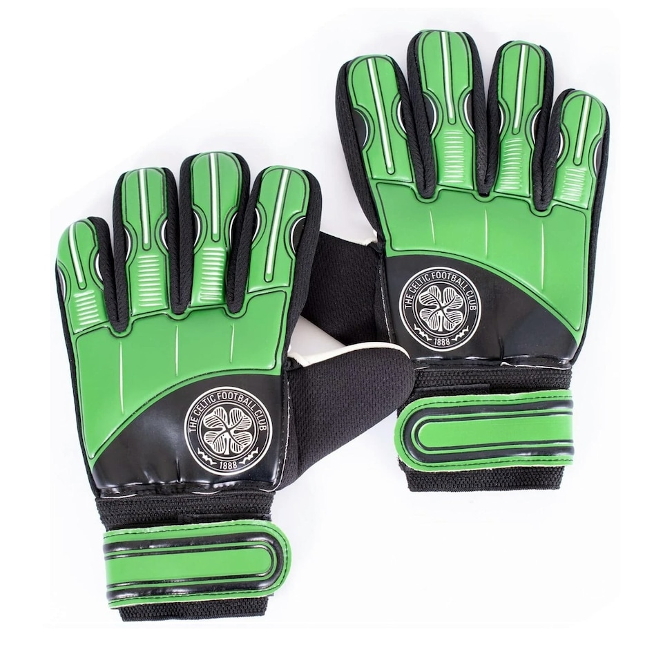 image 1 of Celtic FC Goalkeeper Gloves Junior Green