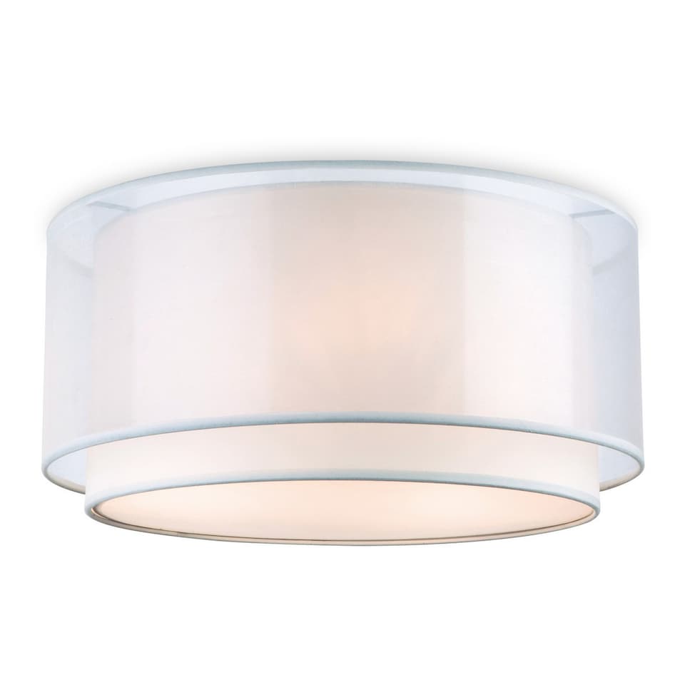 Chicago 3 Light Flush Light Cream, E27