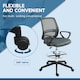 image 6 of Vinsetto Draughtsman Chair Tall Office Chair with Adjustable Height