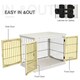 image 5 of PawHut Dog Crate Puppy Cage End Table Design for Medium Dog White