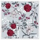 image 1 of Red & white winter floral (Picutre Frame) White | XS