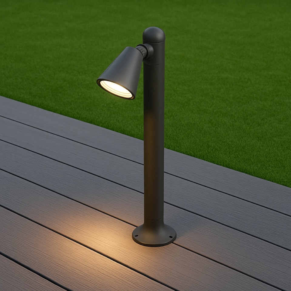 image 1 of CGC MOLLY Anthracite Cone Medium Post Light