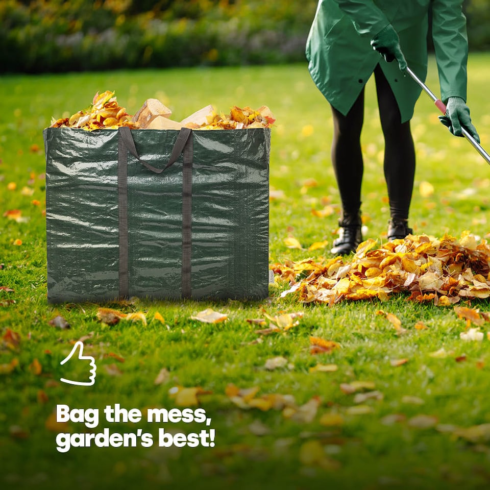 image 1 of 150L Reusable Garden Waste Bags Set of 2