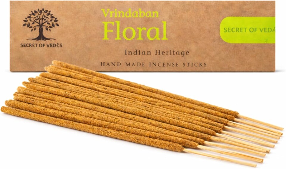 image 1 of Vrindaban Floral Incense Sticks 100g Approx. 75 Sticks – Scented Home Fragrance Agarbatti