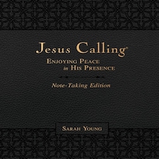 Jesus Calling Note-taking Edition Leathersoft Black With Full Scriptures